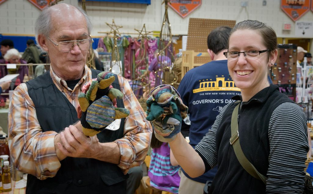 Lance and Maxx at the Plowshares Craftsfair